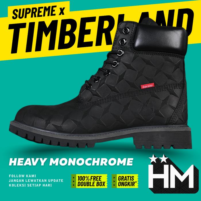 Timberland 6" x Supreme Boots Black TB010061713 (Size 39.5-45)