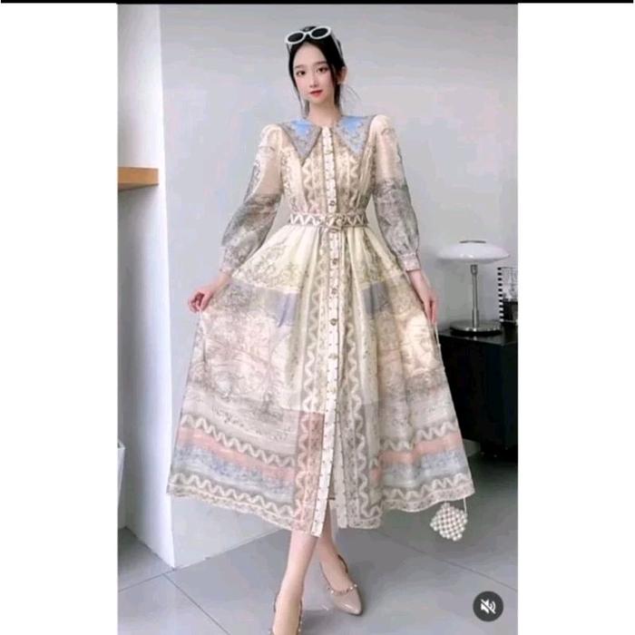 zimmer dress, zimmer dress, midi import, long tunik bkk, dress zimmer, dress import premium, dress