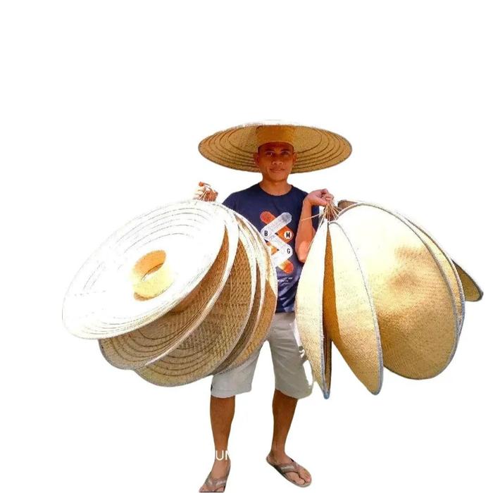 Caping Topi Vietnam Super Jumbo 70-80 cm Bambu Anyaman Tradisional Melindungi dari Sinar Matahari & 