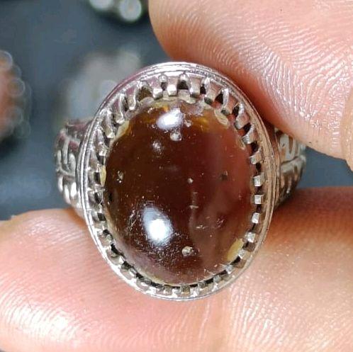 cincin batu akik getah kati layu natural