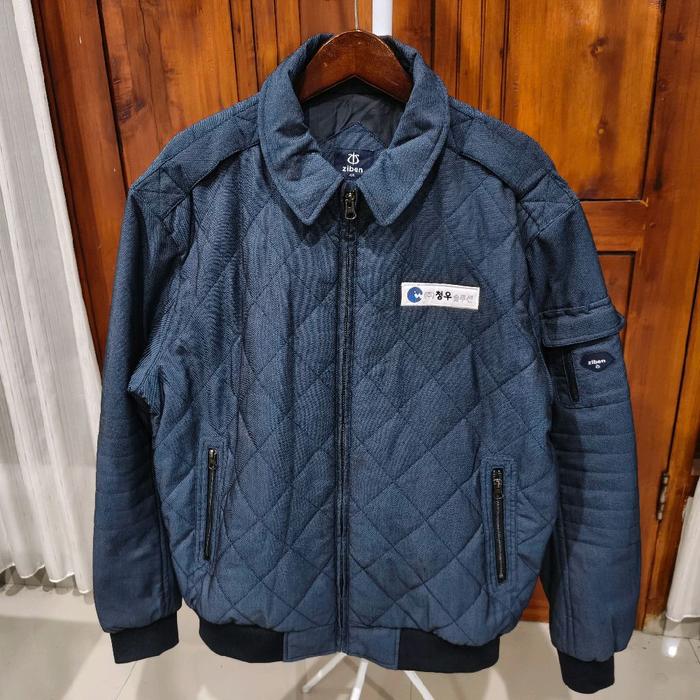 jaket kerja casual biker ziben anti static