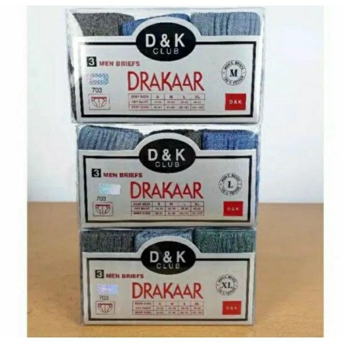 3 PCS DAKAR MIKA CELANA DALAM PRIA DEWASA 1 BOX ISI 3 PCS - ORIGINAL