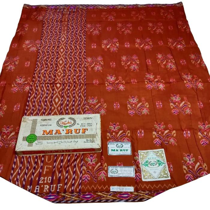 SARUNG  MA'RUF FS & MZ MST MGT SGT  (TENUN TANGAN) Muslim Pria