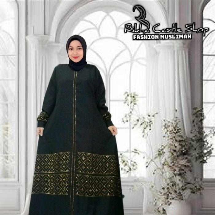 Abaya Anisa Jetblack Swaroski
