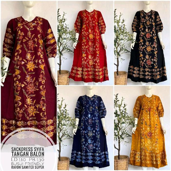 Sekdres storjoan Ld. 110 cm sackdress encim shanum daster panjang setorjoan ini