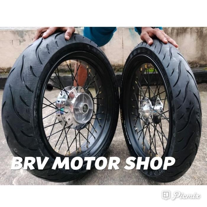 Velg Vixion 250-300-17 Vixion Old - Vixion New- RX King Lengkap Ban Siap Pakai