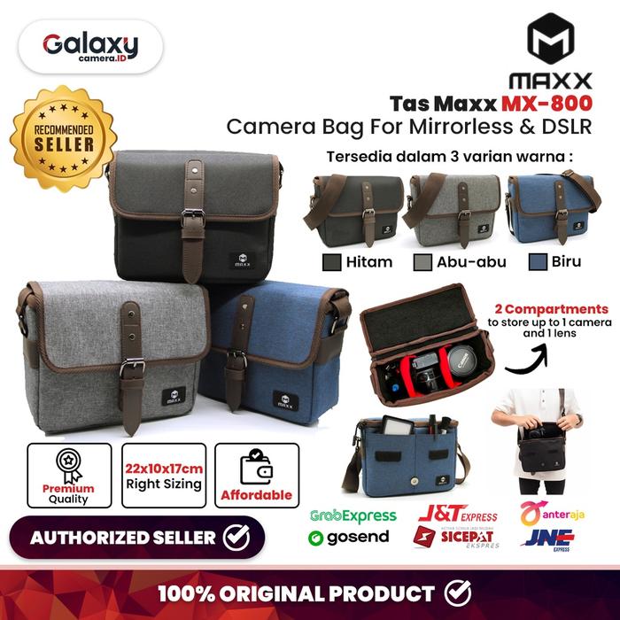 Tas Kamera Maxx MX-800 MX800 Maxx-800 For Mirrorless & DSLR Original Diskon