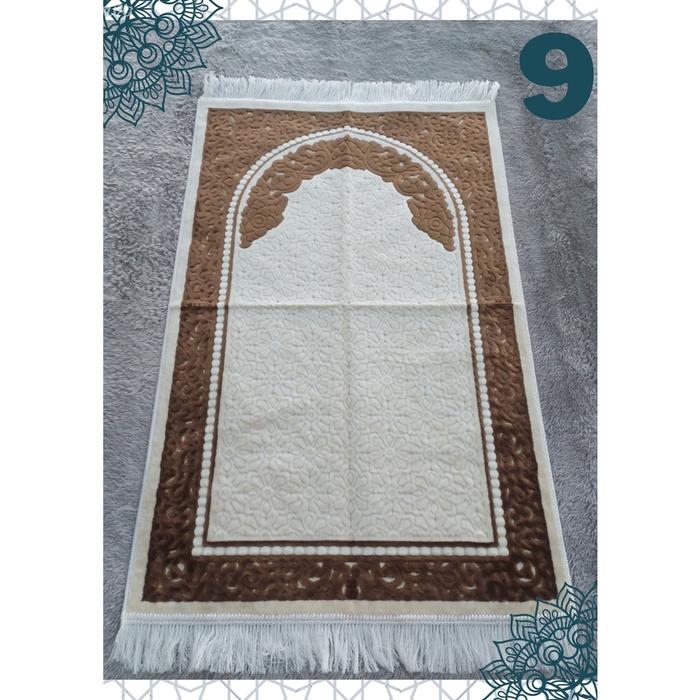 READY Sajadah Turki Aydin Sina Ukuran 70X110 Made In Turkey Sajadah Tebal Lembut
