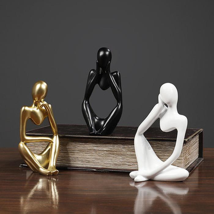 Thinker Statue  Figure Sculpture Small Ornaments Resin Statue
