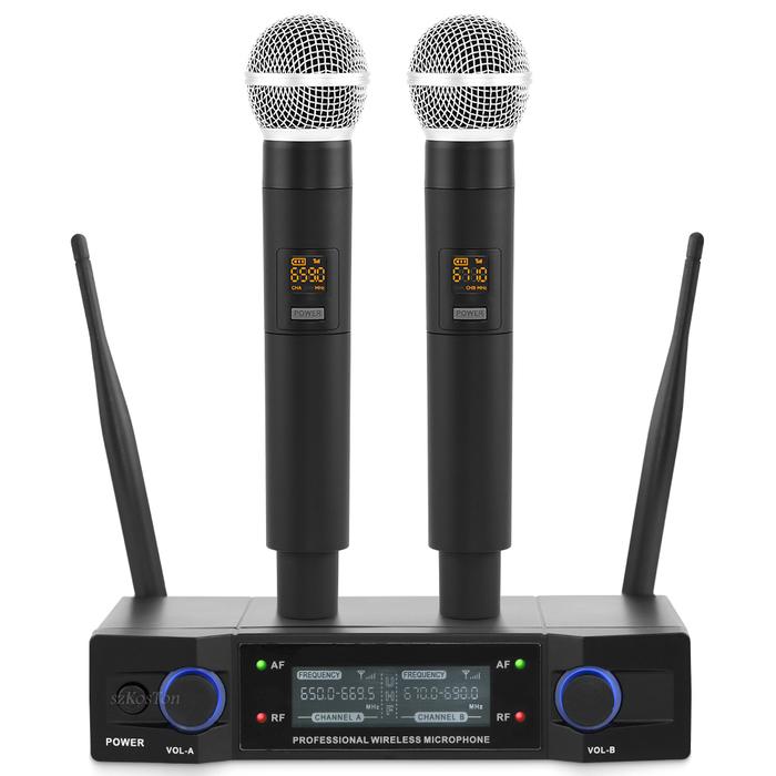 Professional UHF Wireless Microphone System Karaoke Handheld
