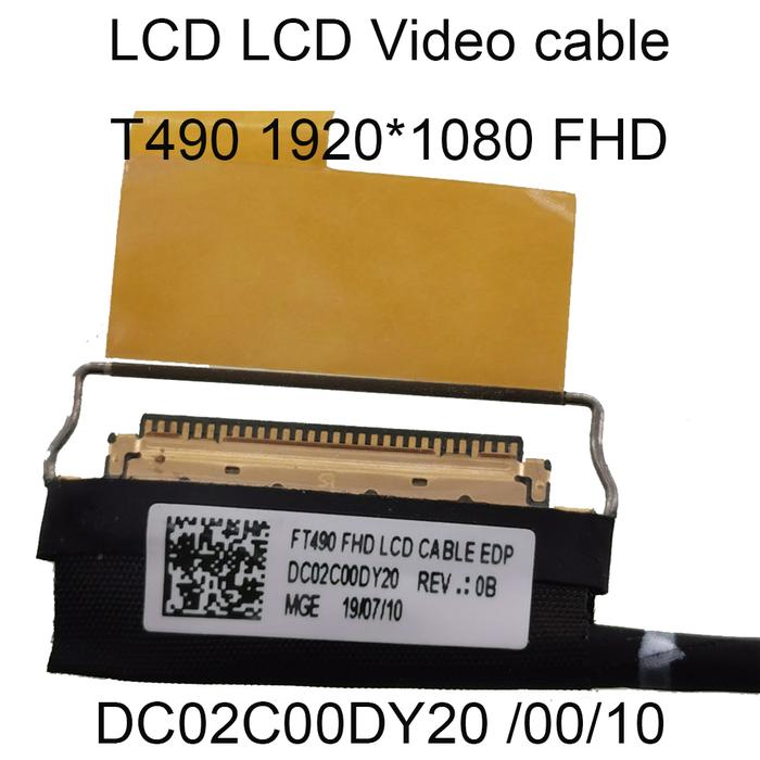T490 LCD LVDS Video Cable For Lenovo ThinkPad T495 2K 3K FHD