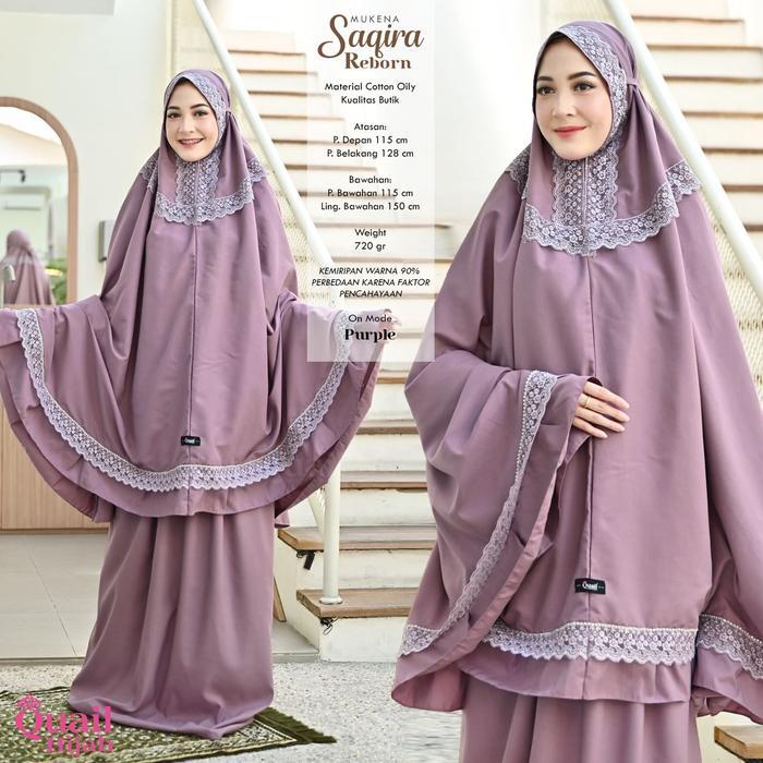 Quail Hijab - Saqira Reborn Mukena Seserahan | Umroh | Mukena Renda Premium FREE POUCH