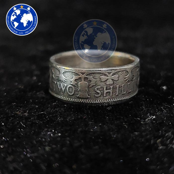 Two Shillings Coin Ring / Cincin Koin Inggris