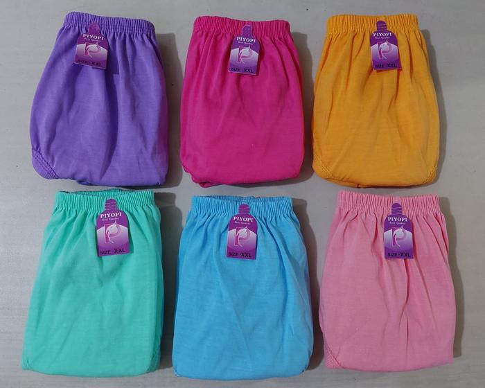 Terlaris- Celana Dalam Wanita Polos Katun 12 Pcs  Elastis Cd Ibu Hamil Jumbo 5L-4L-3L-L-M Cawet Cott