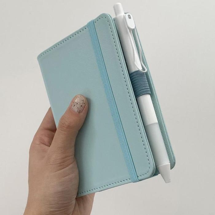 4pcs/Set Leather Clip Pen Holder Kulit Self-Adhesive Pen Clip Anti-Lost Notebook Pen Holder Universa