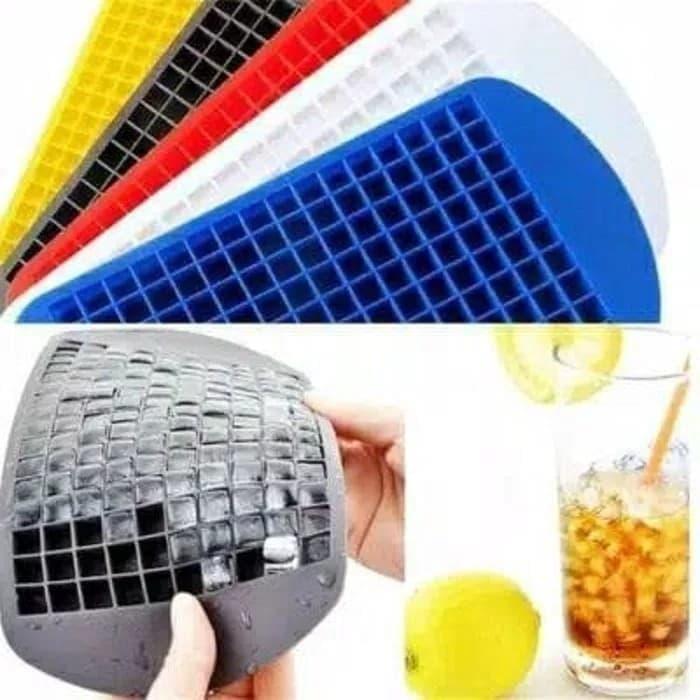 Cetakan es batu silikon 160 cube grid anti pecah cetakan puding