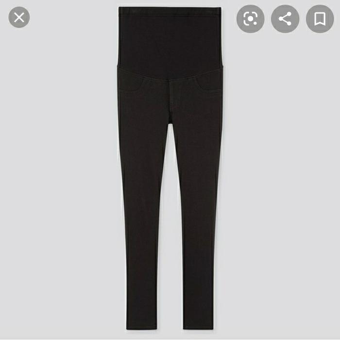 uniqlo woman celana legging maternity / legging hamil wanita