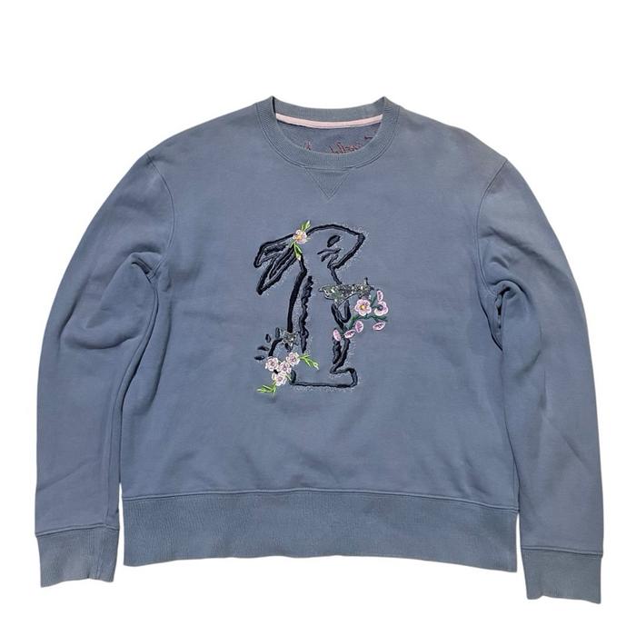 Coach selena gomez bunny blue crewneck