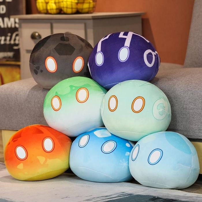 Bantal Slime Genshin Impact Pyro, Hydro, Electro, Mutant Electro, Cryo, Geo, Dendro, Anemo
