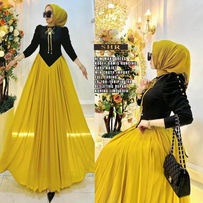 Cod!!!Shr Terbaru Maxydress Rajut Pita Cantik Mom & Kids