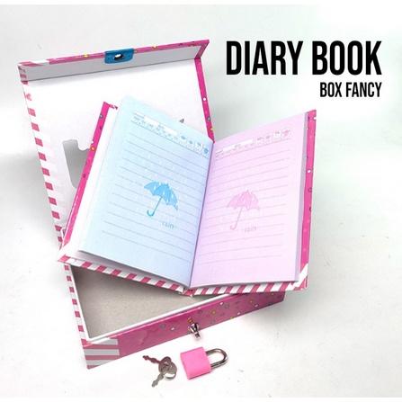 Diary Box Fancy KECIL 64K / Buku diary kunci dengan gembok Karakter CHOCHO 88 SHOP
