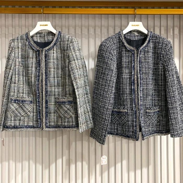 Blazer tweed wool fashion wanita || LIMITED IMPORT PREMIUM