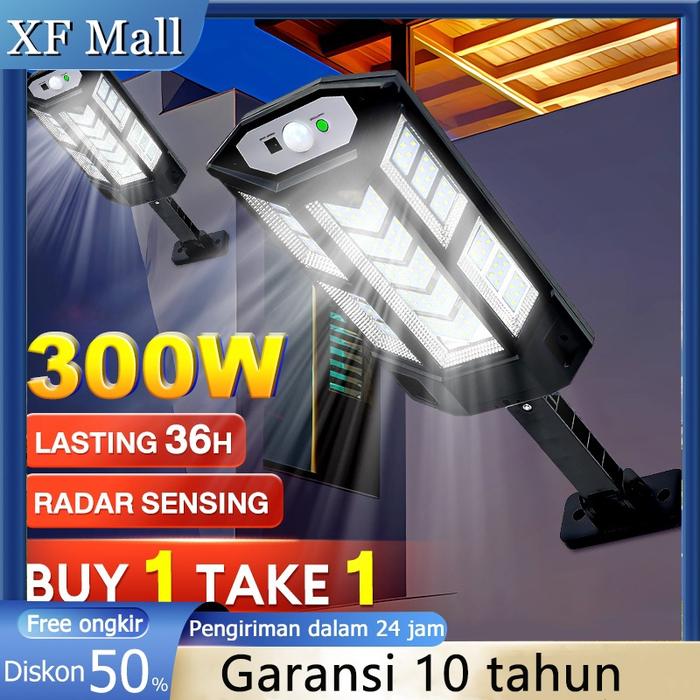 lampu tenaga surya 300W lampu jalan tenaga matahari Waterproof