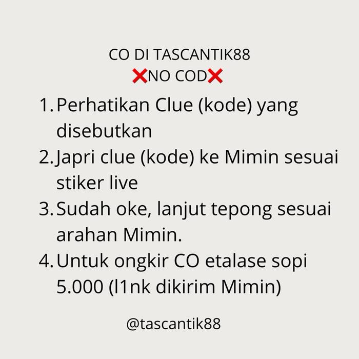 Etalase New CO TasCantik88