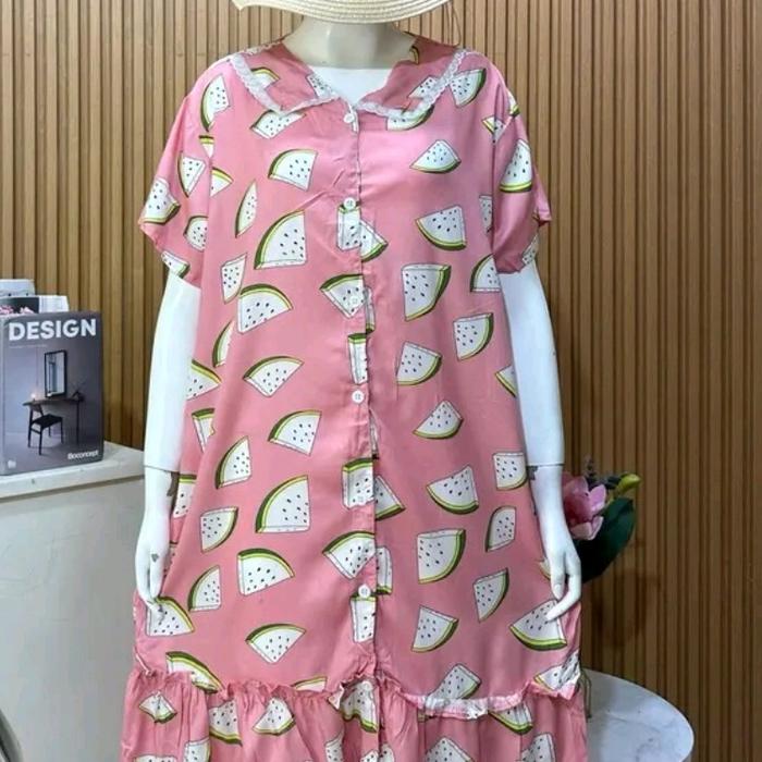 daster kerut kekinian daster busui daster remaja Baju Busui Rayon Panjang Kancing