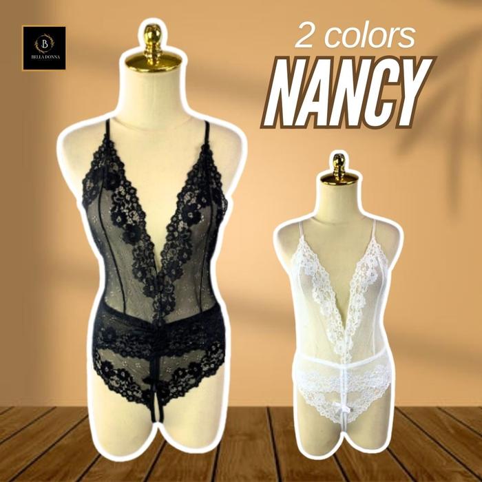 Lingerie One Piece NANCY Bodysuit swimsuit All Size Sexy anggun Baju Tidur Wanita Dewasaset lingerie