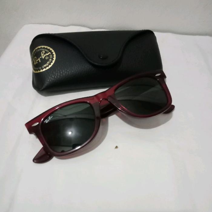 RAY-BAN WAYFARER RED LENSA G15 SIZE 5022 KONDSI BAIK Eyewear Sunglasses