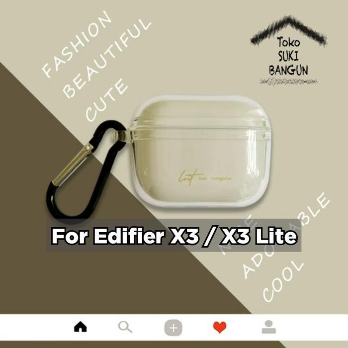 Case untuk Edifier X3 / X3 Lite Rubber CLEAR Transparent Silicone Cover Casing Pouch Protector