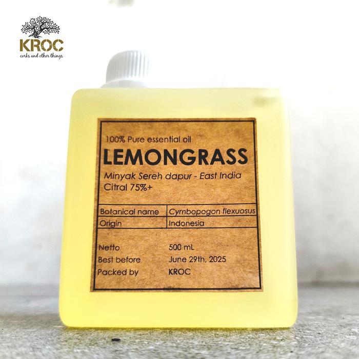 {{ Essential Oil Lemongrass Minyak Sereh Dapur Jenis Flexuosus Citral 75+ Ready }}