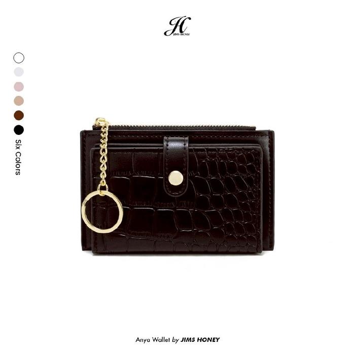 Jims Honey Anya Wallet Dompet Kulit Kecil Wanita Dompet Kartu Uang Cewek Simple