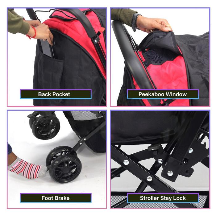 New [Garansi 30 Tahun] Stroller Baby Stroller Bayi Lipat Travelling Ringan Dan Mudah Dibawa Troli Ba