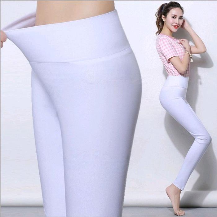 LEGGING PUTIH TEBAL IMPORT HIGHWAIST