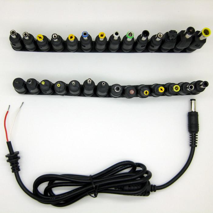 28Pcs/Set Laptop Notebook Input DC Universal Plug Set Jack Tips