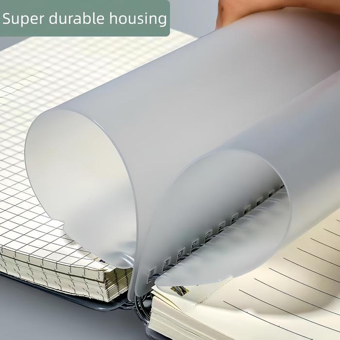 Notebook Ring Spiral A4 B5 A5 A6 (80 Lembar) Line Blank Grid - Transparant Cover