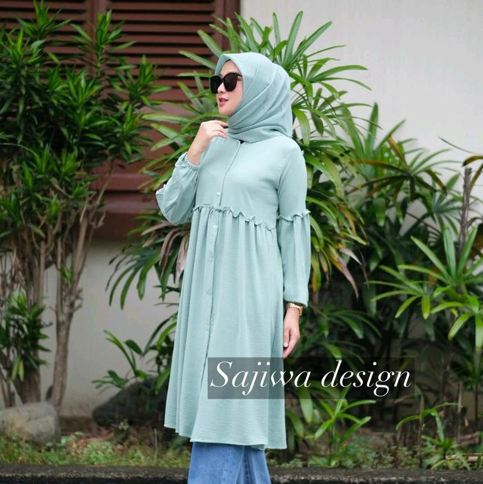 "sahara tunik" By: sajiwa design  Bahan cringkel import