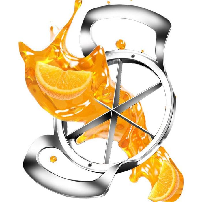 Orange Slicer Fruit Slicer Watermelon Slicer 6 Blades Stainless Steel