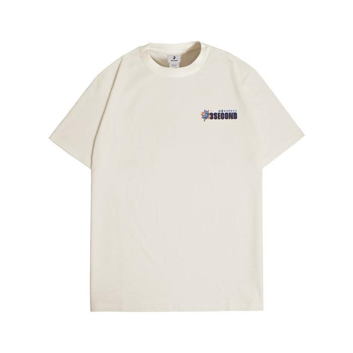 【COD】 3Second Kaos Lengan Pendek Pria Katun T-Shirt Oversized Japan series Back Design Tee C130523 F