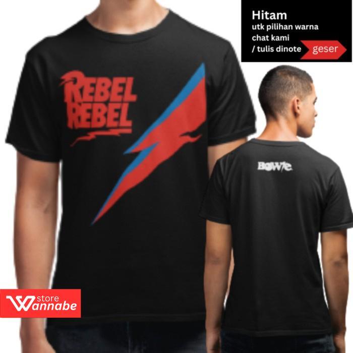 promo KAOS BAND DAVID BOWIE 5 SIZE S β 7XL Bigsize Jumbo Dan Kaos Anak umur 2 β 13 Tahun Ready