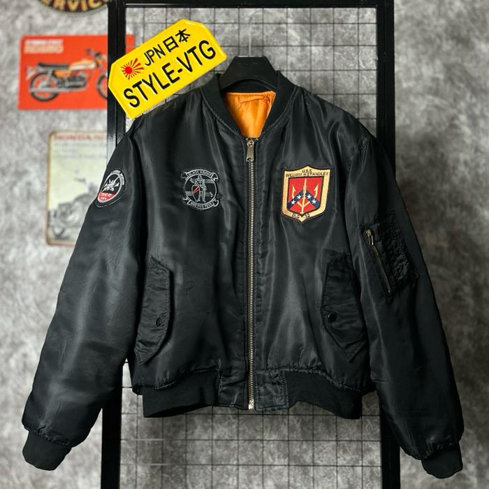 Jaket bomber pilot army MA1 Military Jacket topgun maverick motor touring biker sukajan