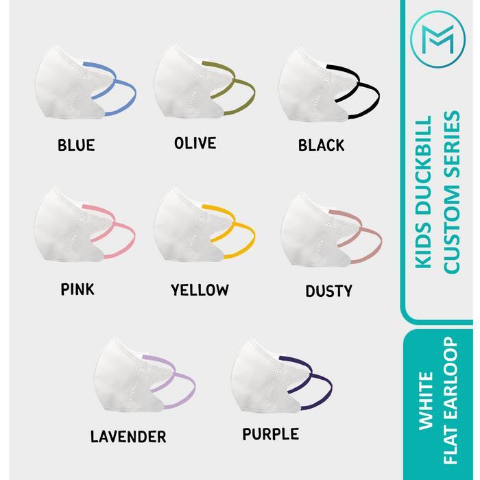 NewStock Masker Anak Duckbill Custom Warna Maskit - Masker Putih