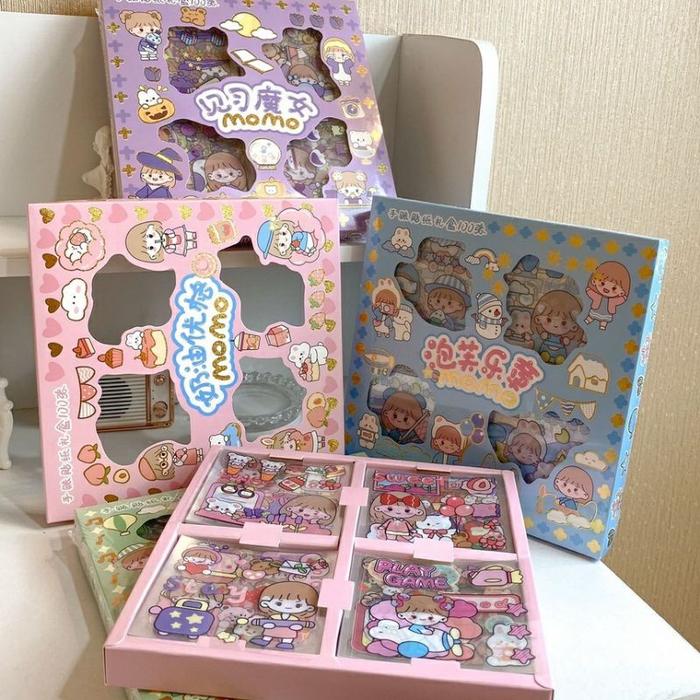 Stiker Box Senmu 100 Lembar PET Tahan Air