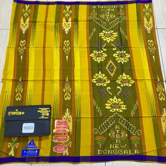 Sarung Donggala A1 S-100 Sutra Jahit Tengah - Model Terbaru