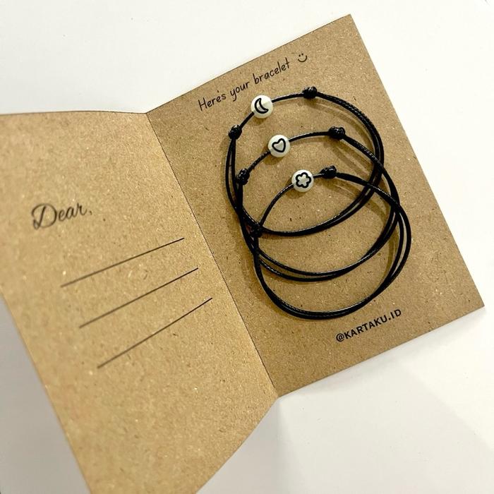 Friendship Bracelet • Gelang Sahabat • Gelang Persahabatan • Gelang Bestie • Gelang Hitam • Gelang C