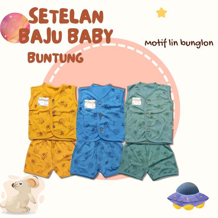 USCITA BABY - BAJU BABY BUNTUNG LIN BUNGLON - SETELAN BAJU BABY DAN ANAK