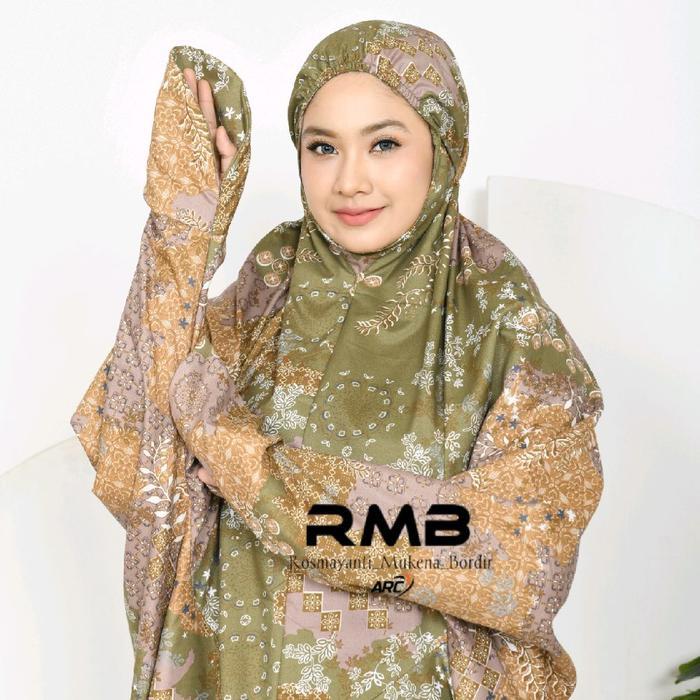 ROSMAYANTI - Mukena Terusan Dewasa Naisya114 Robi'ah Mukenah Lajuran Dewasa Travel Motif Mewah