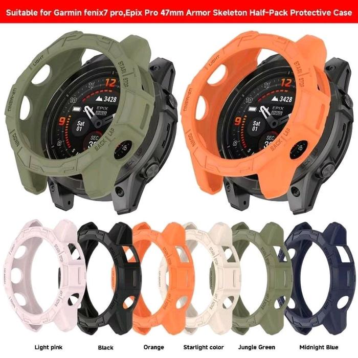 Bumper Case for Garmin Fenix 7S / 7S Pro / 7 / 7 Pro / 7X / 7X Pro / Epix Pro Gen2 42mm / 47mm / 51m